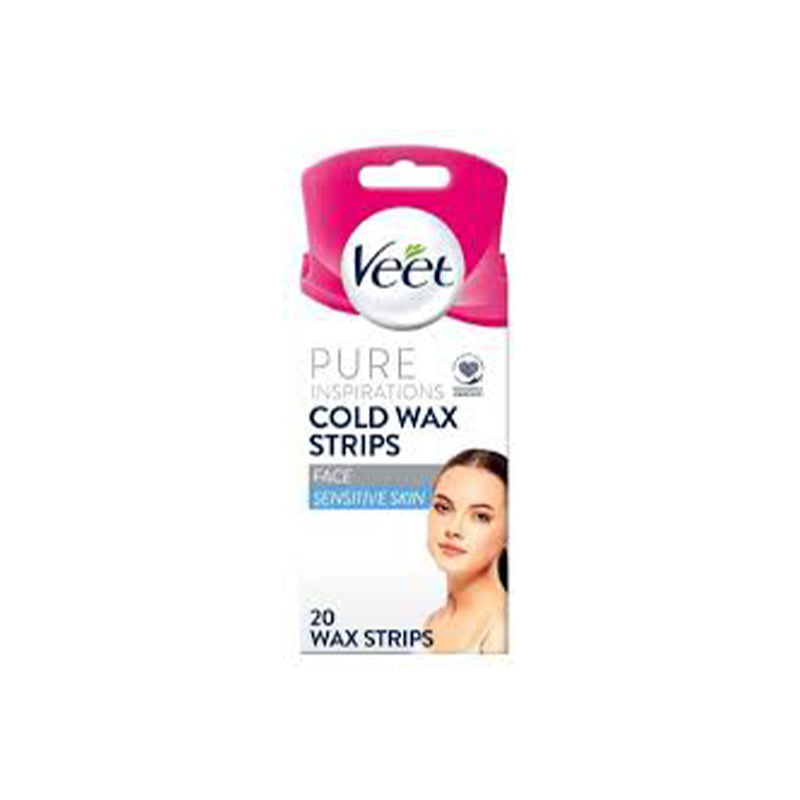 Veet Cold Wax Strips Sensitive Skin Face
