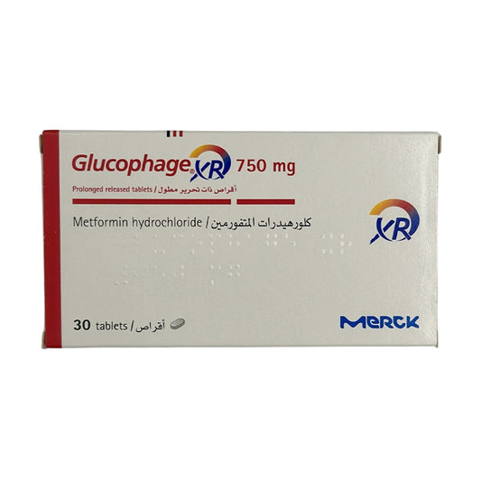 Glucophage Xr 750 Mg Tab 30 S