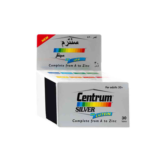 Centrum Silver With Lutein Complete A To Zinc 30 Tablets
