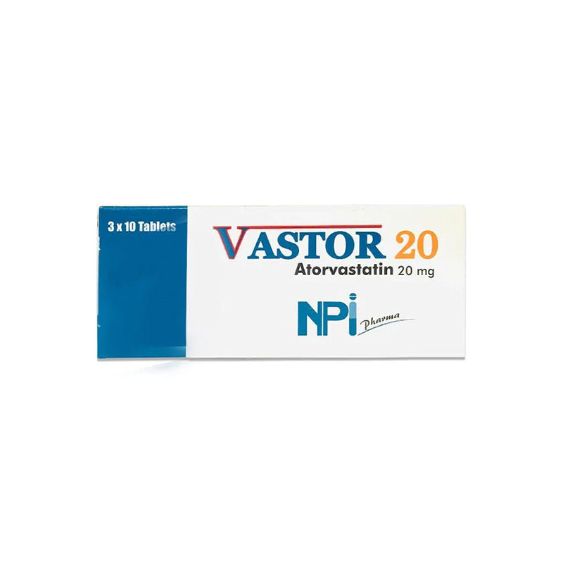 Vastor 20 Mg Tab 30 S
