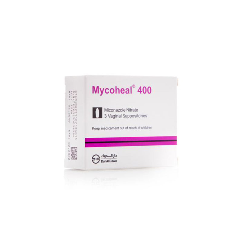 MYCOHEAL 400 MG VAGINAL SUPPOSITORIES 3 S