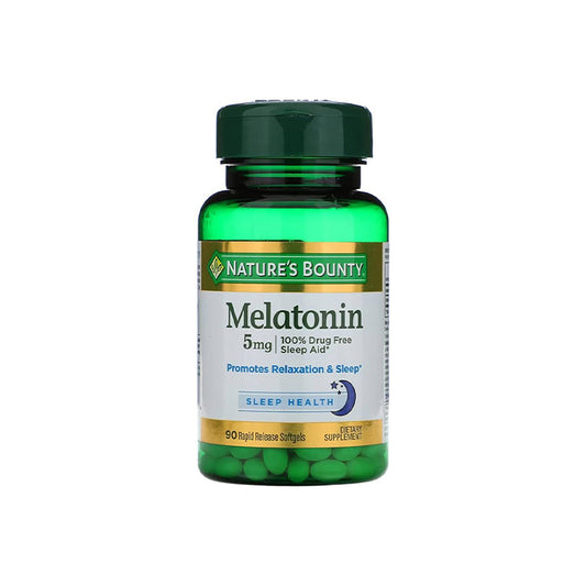 Nature's Bounty Melatonin 5mg Maximum Strength Softgels 90s