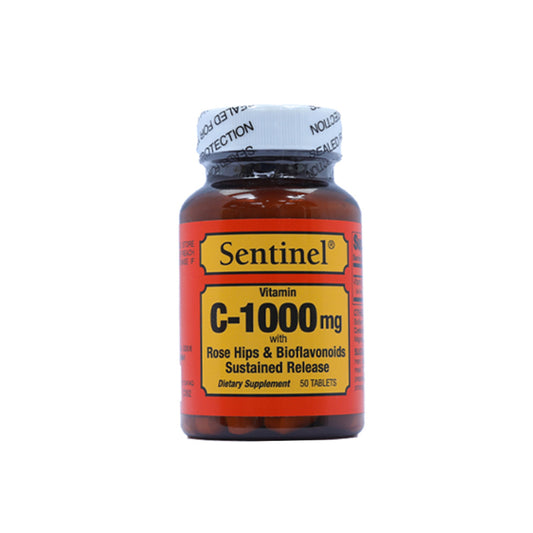Sentinel Vitamin C 1000 Mg Rose Hips Tab 50 S