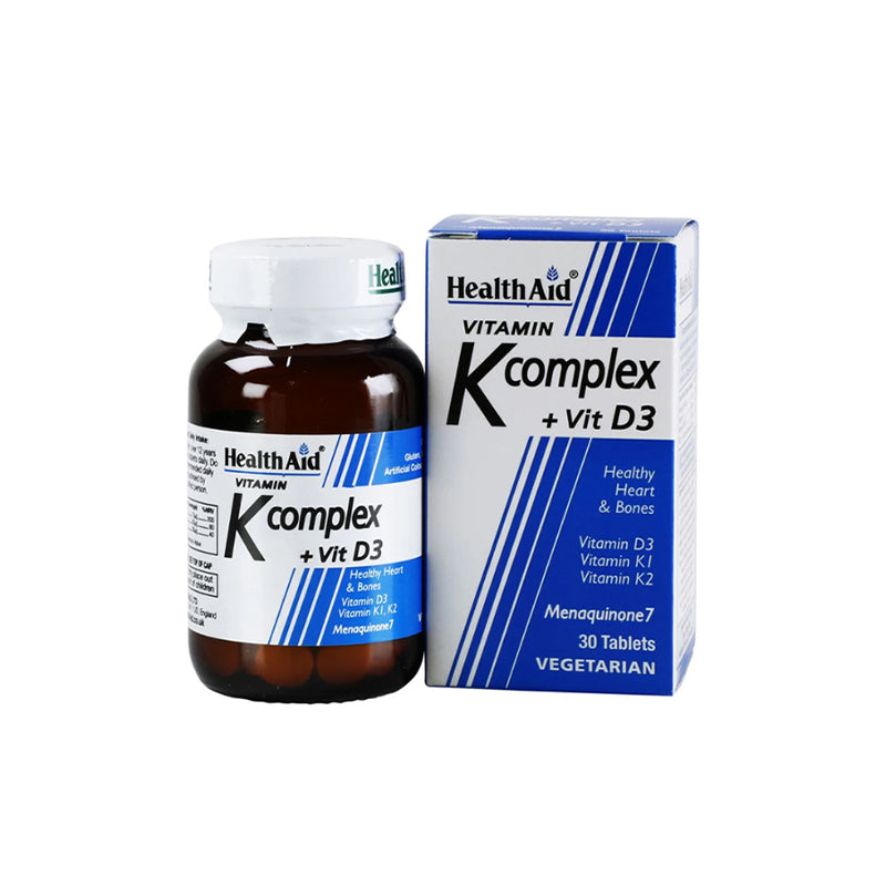 Health Aid Vit K Complex Plus Vit D 3 Tab 30 S