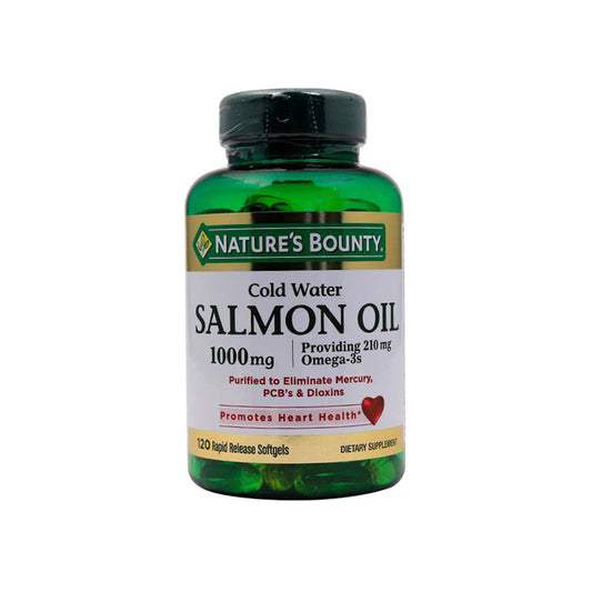 Nature's Bounty Salmon Oil 1000 Mg Softgels 120 Pieces