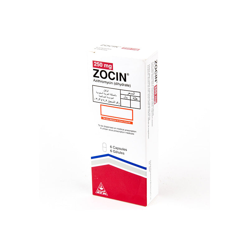 Zocin 250 Mg Caps 6 S