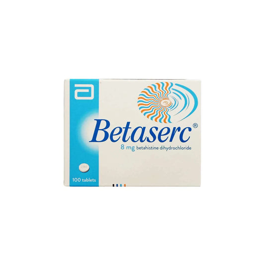 Betaserc 8 Mg Tab 100 S