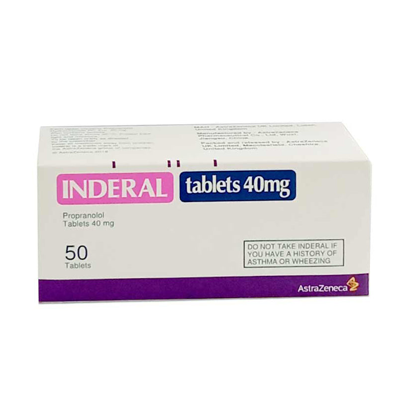 Inderal 40 Mg Tab 50s