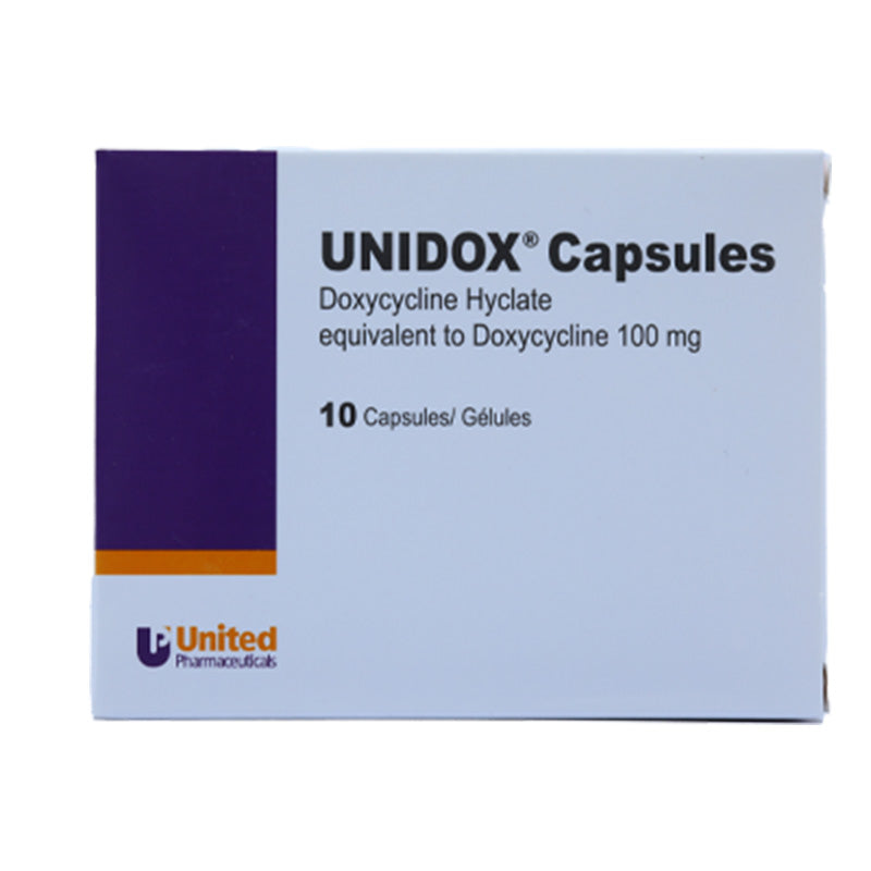 Unidox 100 Mg Caps 10 S