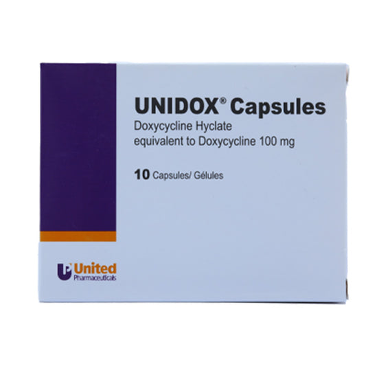 Unidox 100 Mg Caps 10 S