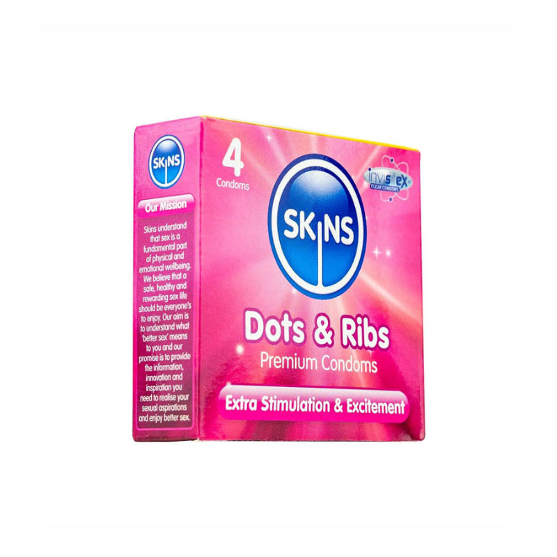 Skins Dots % Ribs Condoms 4 S