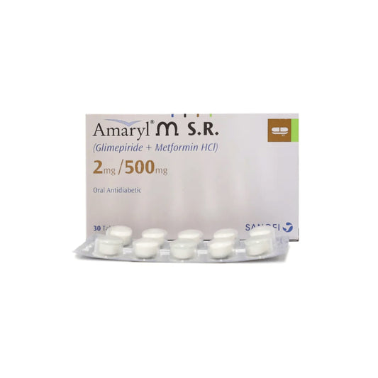 Amaryl M Sr 2 Mg/500 Mg 30s