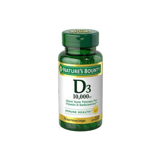 Natures Bounty Vitamin D3 10000 IU 72 Softgels