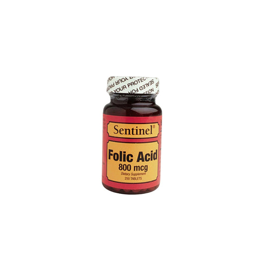 Sentinel Folic Acid 800mcg 250 Tablets