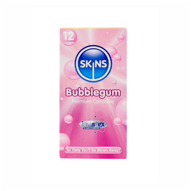 Skins Bubble Gum Flavoured Condoms 12 S