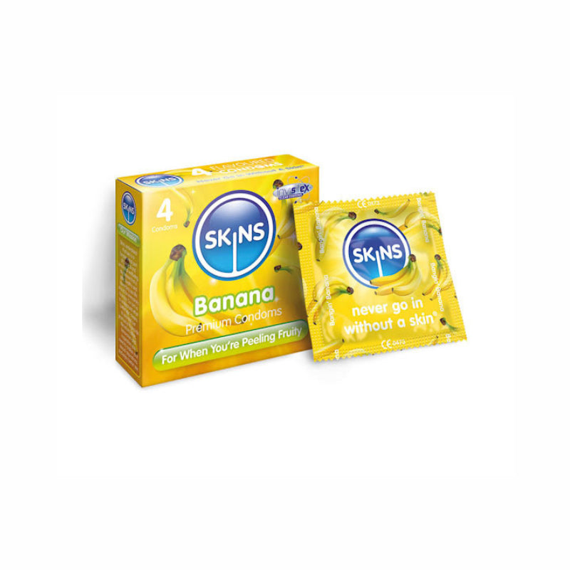 Skins Banana Flavoured Condoms 4 S