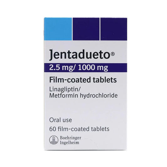 Jentadueto 2.5 + 1000 Mg Tab 60