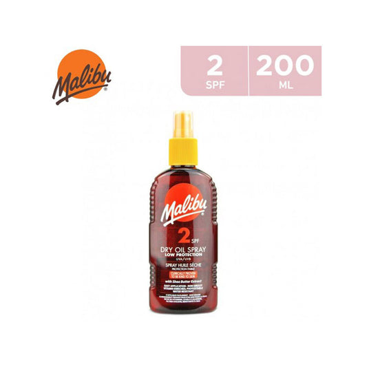 Malibu 2 Spf Dry Oil Tanning Spray 200 Ml