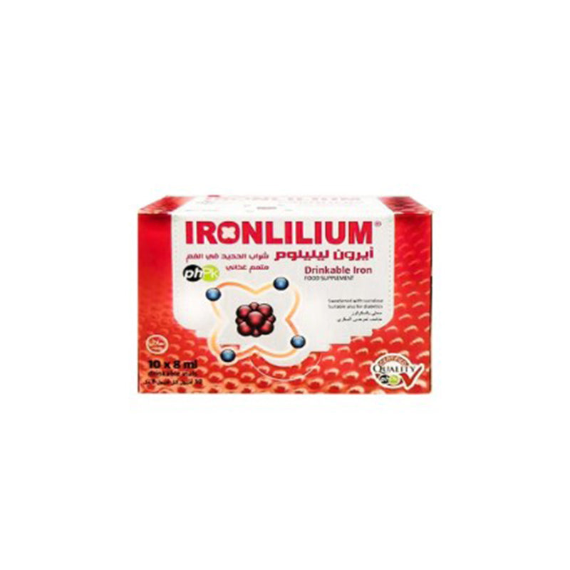 Ironlilium Vials 10 X 8 Ml (Drinkable Iron)