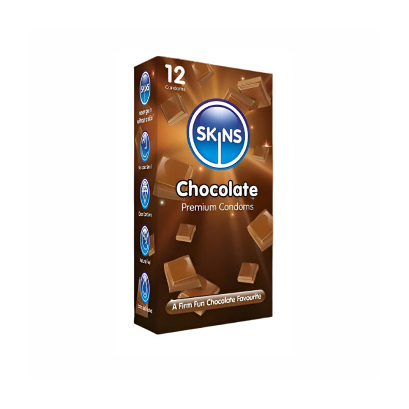 Skins Chocolate Flavoured Condoms 12 Pack