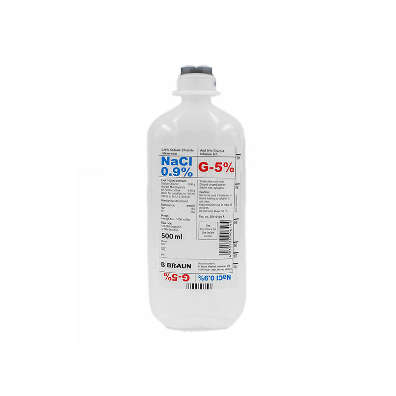 Nacl 0.9 % Plus Dextrose 5 % Iv 500ml