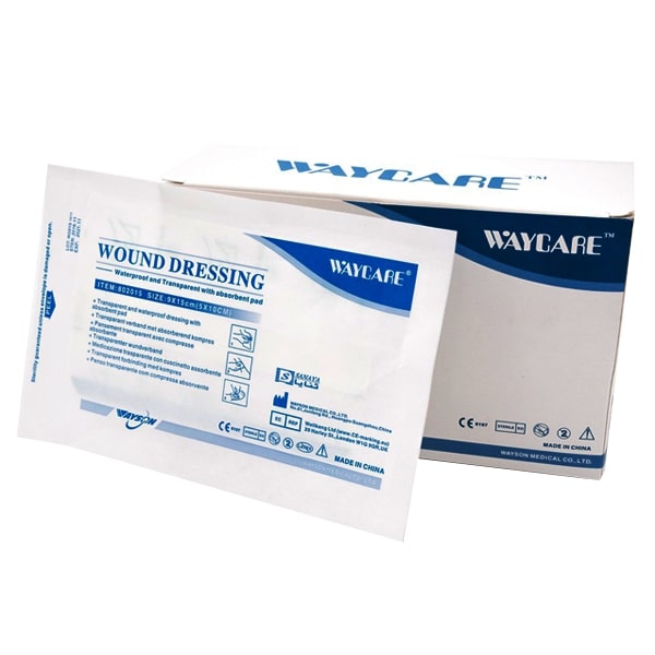 WAYCARE 10X25 ADH.DRESSING WOVEN 25S