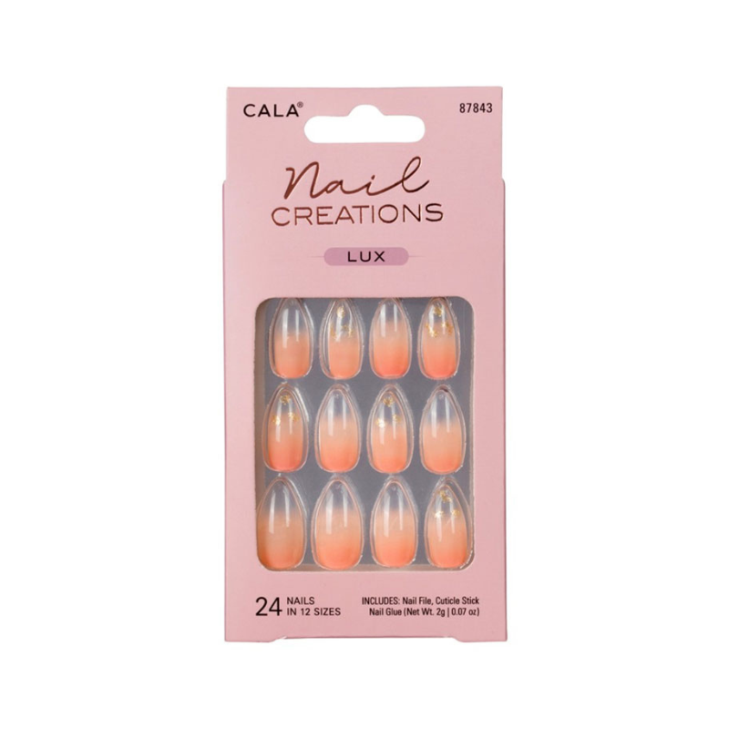 Cala-nail Creation Lux-stileto Cheeta 24pc N 87843