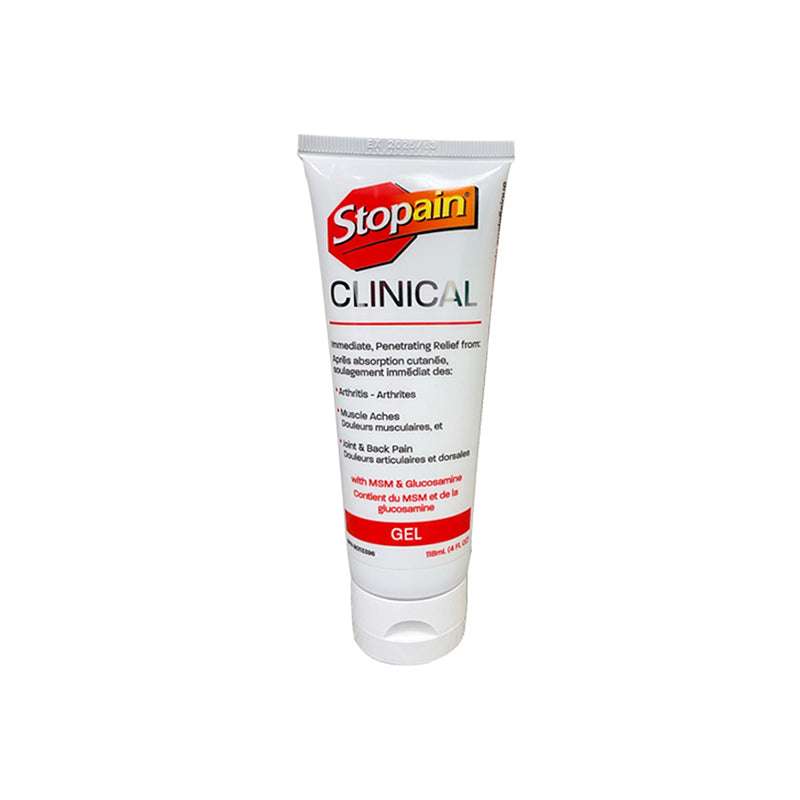 Stopain Clinical-menthol Gel Tube- 4 Oz