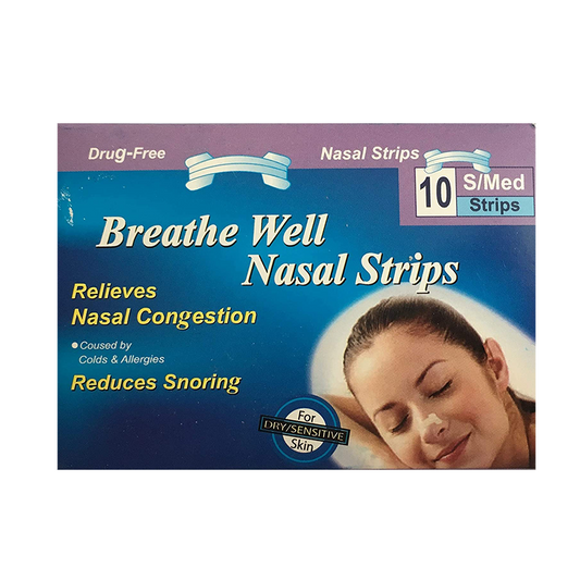 Breathe Well Nasal Strips M 10's