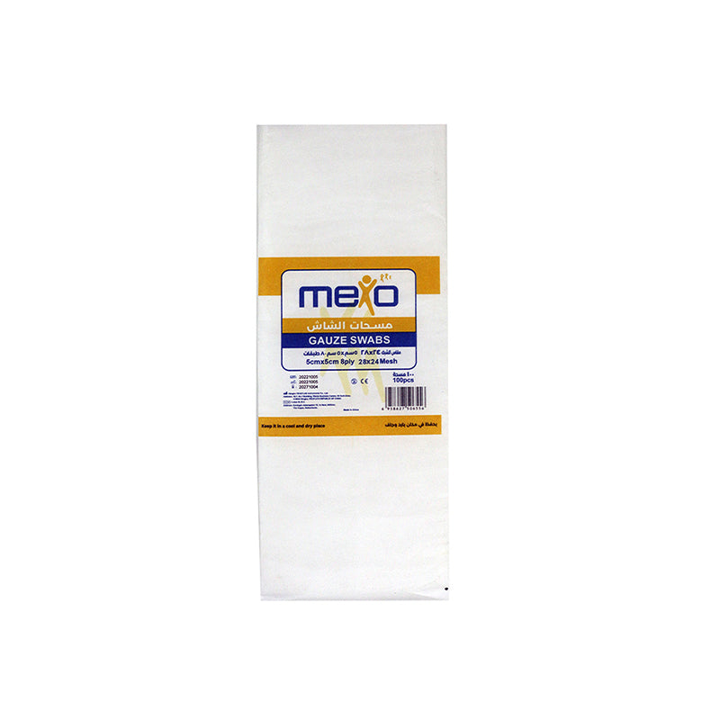 Mexo Gauze Swab(5x5cm)8 Ply 100's