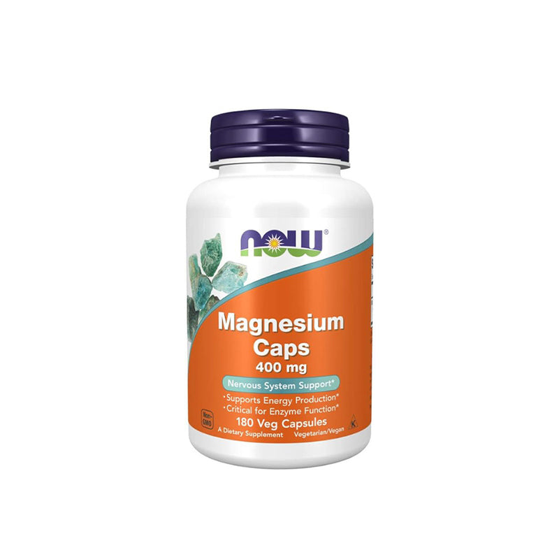 Now Magnesium Caps 400 Mg 180 Capsules