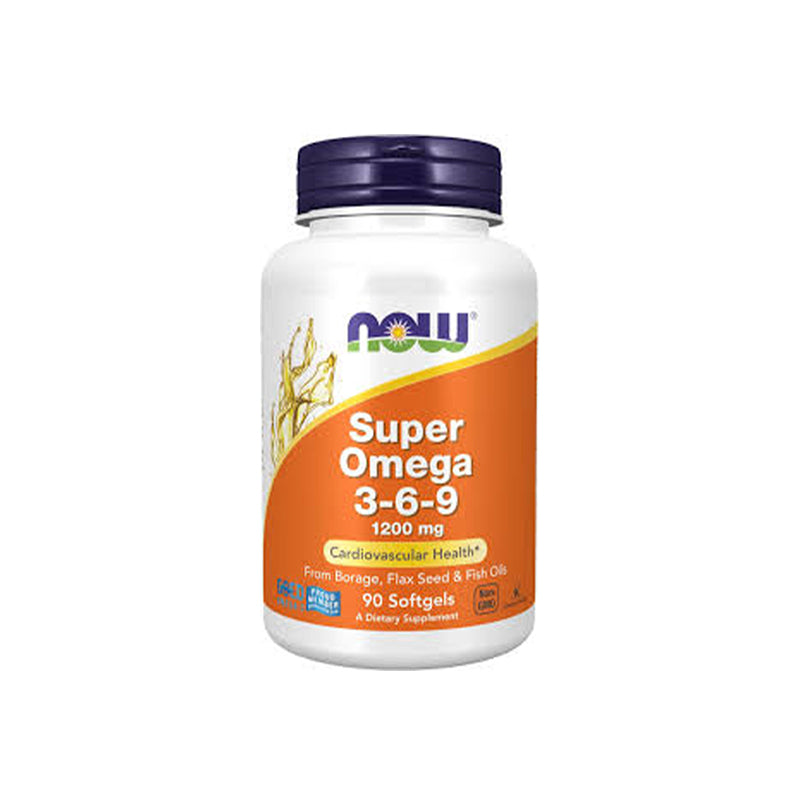 Now Super Omega 3 6 9 1200 Mg 90 Softgels