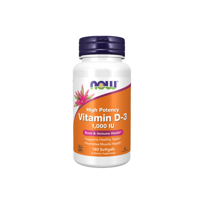 NOW VITAMIN D 3 1000 IU 180 SOFTGELS