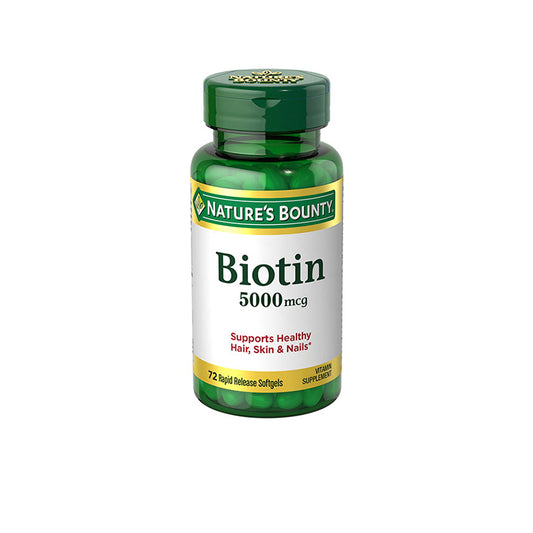Nature's Bounty Biotin 5000 MCG Rapid Release Softgels