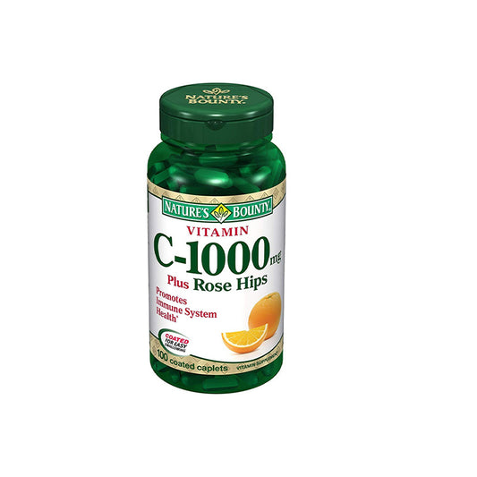Nature's Bounty Vitamin C with Rose Hips, 1000mg Caplets, 100 Count