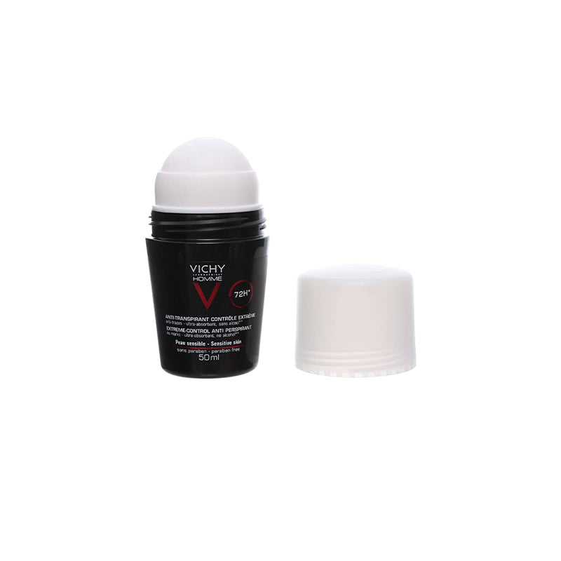 Vichy Deo Extreme Control Roll On Men (All Black)72 H 50 Ml