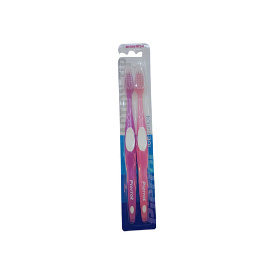 327 - Pierrot Action Tip Toothbrush X 2 Pcs (Medium)