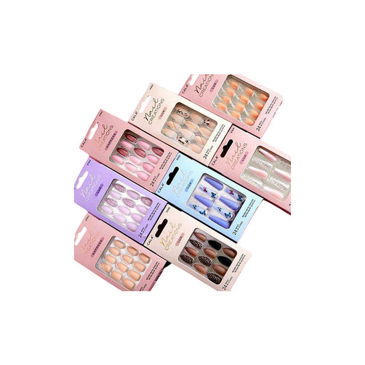 Cala Nail Creations Lux Stiletto Lavender Nail Kit 24Pc -87849