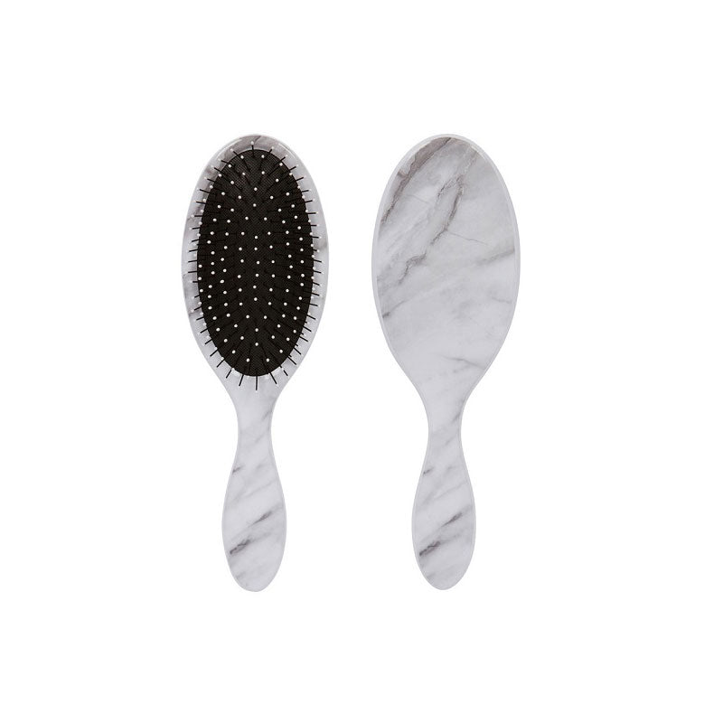 Cala - Black/white Marble Hair Brush - 66802