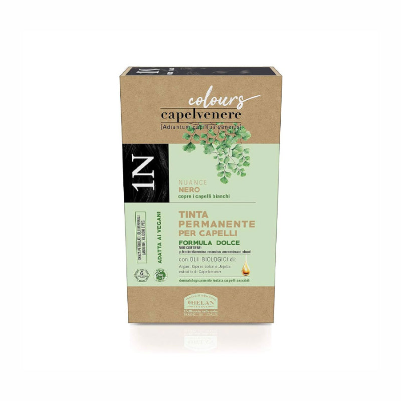 Capelvenere Permanent Hair Dye - Black 1n