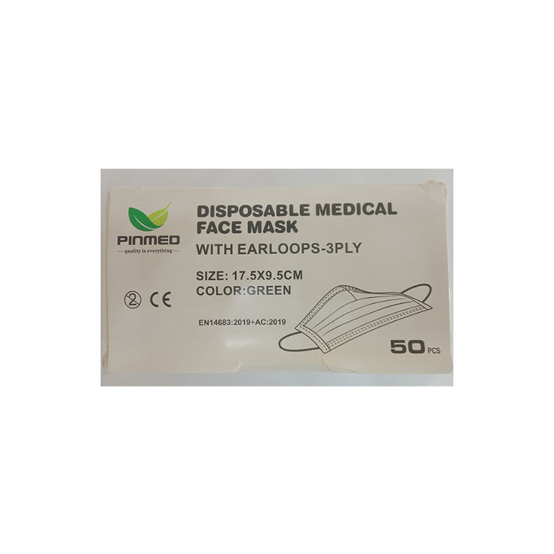 Numan Disp:medical F/mask Ear Loop 3ply