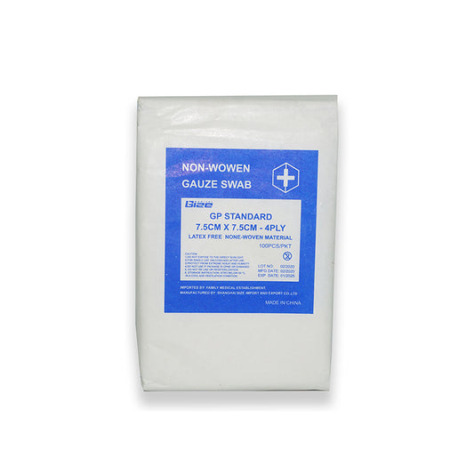 Gauze Swab 4 Ply 7.5*7.5 100's N/w
