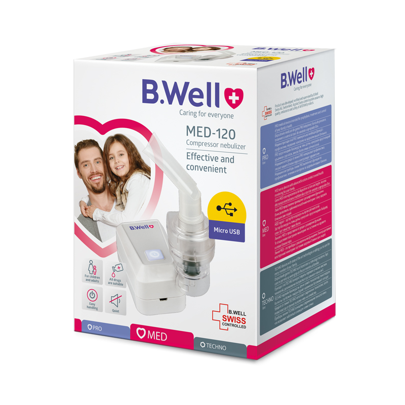B Well Smart Compressor Nebulizer Med 120