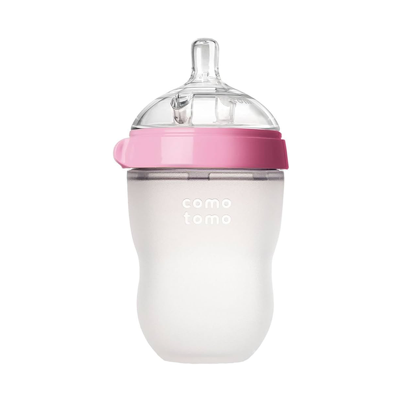Comotomo Sft Hyg Sil Baby Btl Pink N White 150ml
