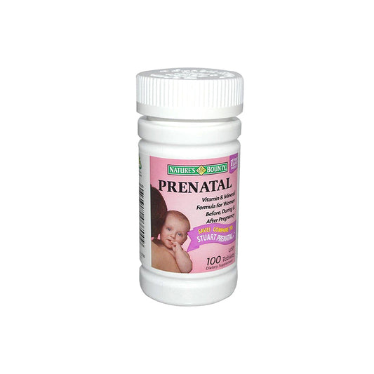 Nature S Bounty Pre Natal Vitamins Tablets 100's