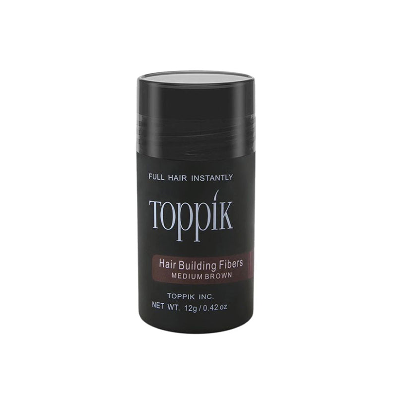 TOPPIK HAIR BUILDING FIBERS MEDIUM BROWN 12GM