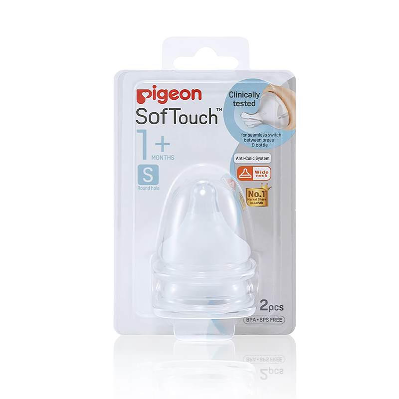 Pigeon Softouch Wn Nipple Ss 2pc/blister