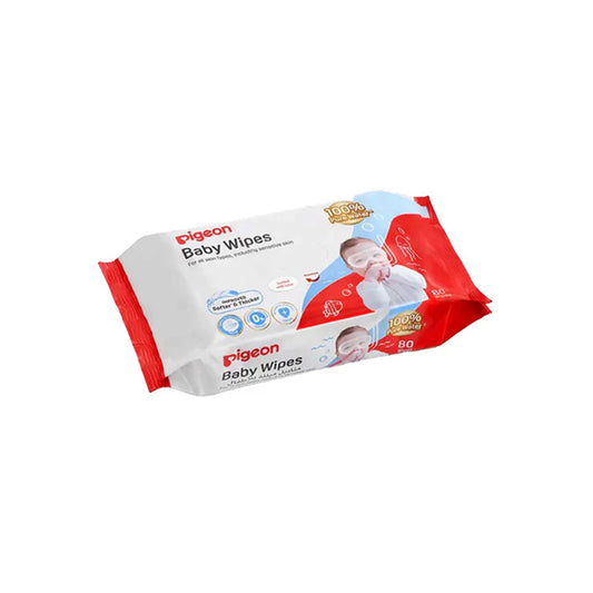 Piegeon Baby Wipes 100% Water 80s