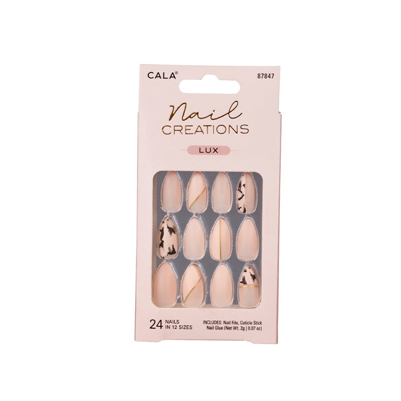 Cala-nail Creation Lux-stileto Cheeta 24pc N 87849