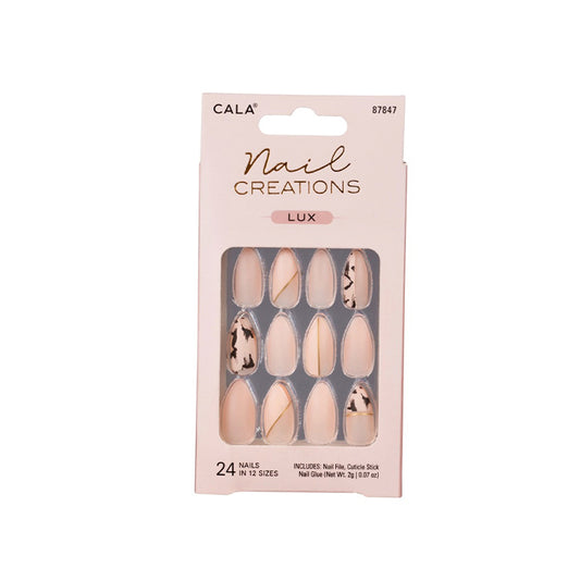 Cala-nail Creation Lux-stileto Cheeta 24pc N 87849
